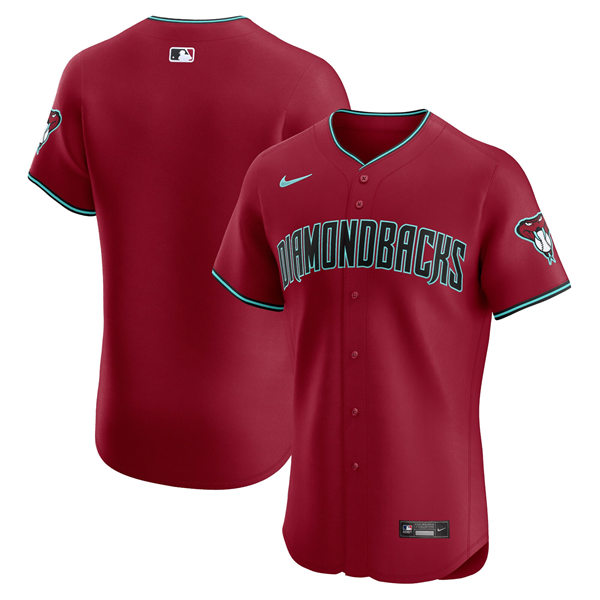 Mens Youth Arizona Diamondbacks Blank Nike 2024 Crimson Alternate Vapor Premier Elite Jersey 