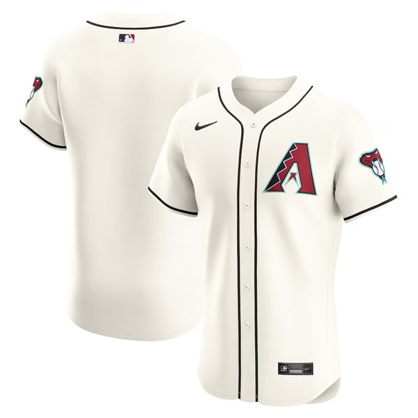  Mens Youth Arizona Diamondbacks Blank Nike 2024 Home Cream Vapor Premier Elite Jersey 