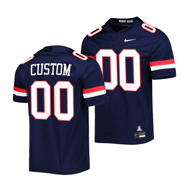  Mens Youth Arizona Wildcats Custom Nike 2022 Navy Football Game Jersey 