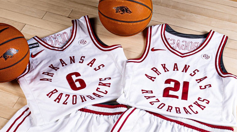  Mens Youth Arkansas Razorbacks Custom 2024 White College Basketball Game Jersey 