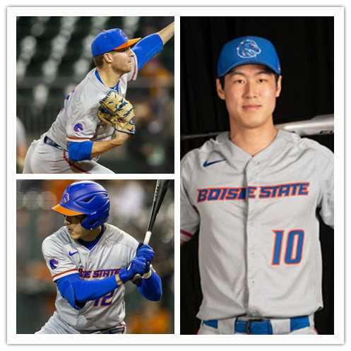  Mens Youth Boise State Broncos Custom 2020 Nike Grey College Baseball Jersey  