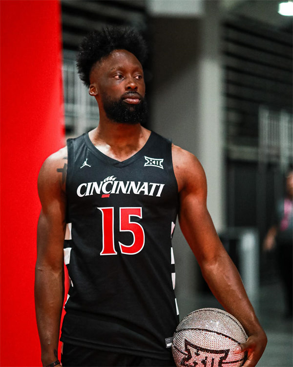  Mens Youth Cincinnati Bearcats Custom 2023-24 Black XII College Basketball Game Jersey 