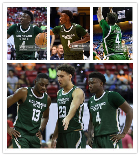  Mens Youth Colorado State Rams Custom Green 2021-22 College Basketball Game Jersey 
