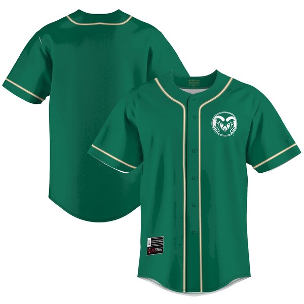  Mens Youth Colorado State Rams Custom Green College Baseball Jersey 