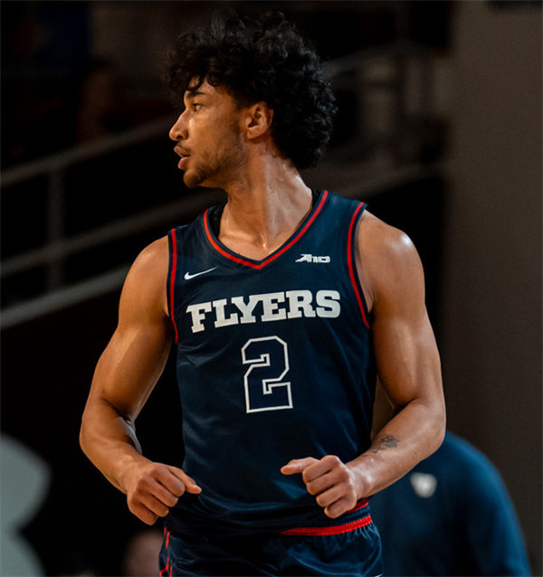  Mens Youth Dayton Flyers Custom College Basketball Game Jersey Navy 
