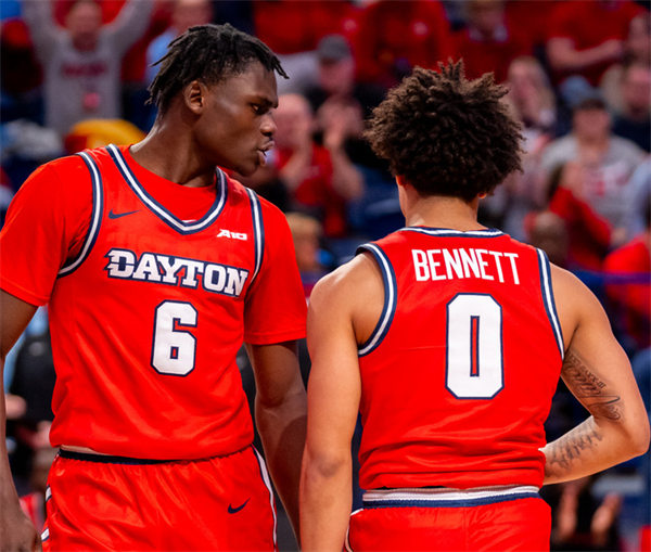  Mens Youth Dayton Flyers Custom College Basketball Game Jersey Red 