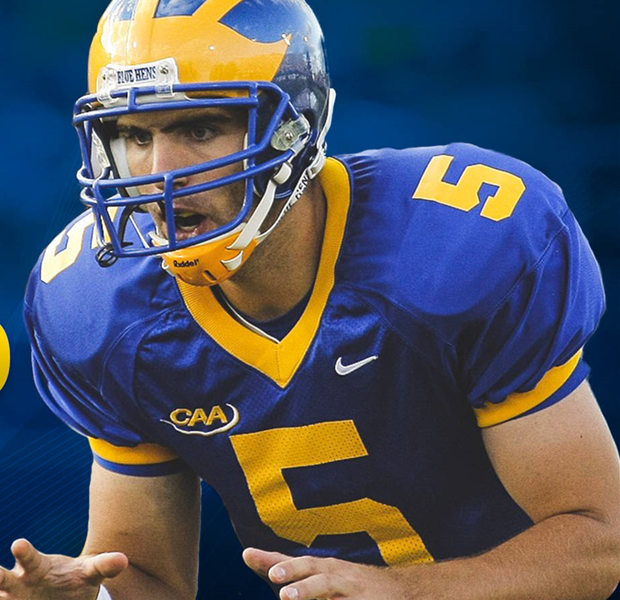  Mens Youth Delaware Fightin' Blue Hens Custom Nike Royal Retro football Game Jersey 