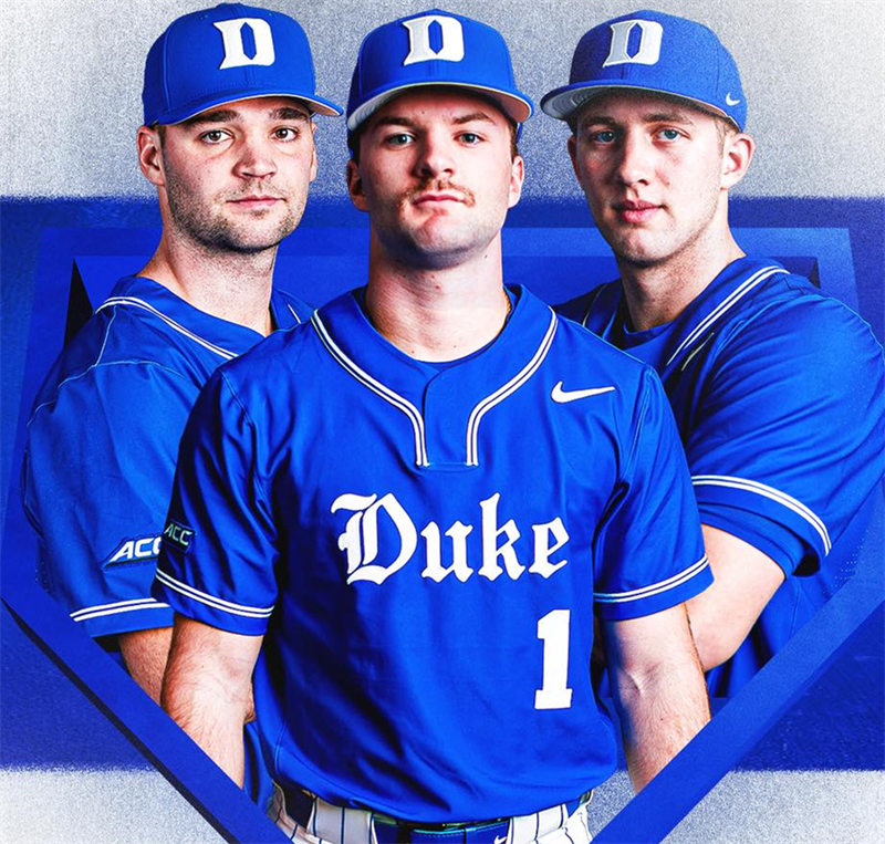  Mens Youth Duke Blue Devils Custom 2023 Royal Pullover Baseball Jersey 