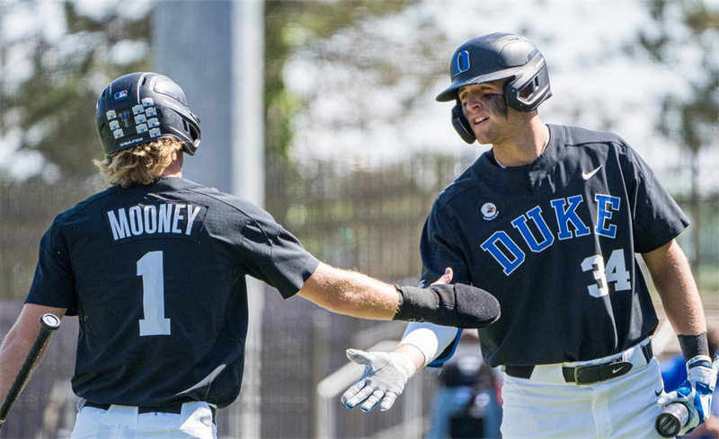  Mens Youth Duke Blue Devils Custom 2024 Black two-Button Pullover Baseball Game Jersey 