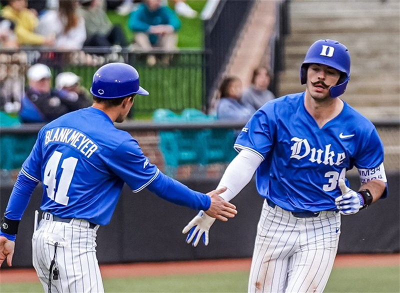  Mens Youth Duke Blue Devils Custom 2024 Royal Pullover Baseball Game Jersey 