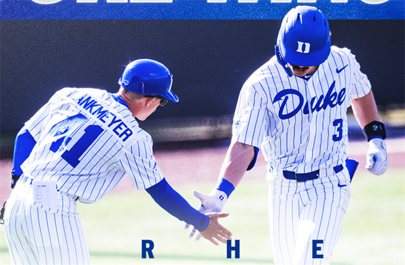  Mens Youth Duke Blue Devils Custom 2024 White Pinstripe Baseball Game Jersey 