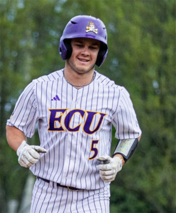  Mens Youth East Carolina Pirates Custom 2024 White Pinstripe Baseball Game Jersey 