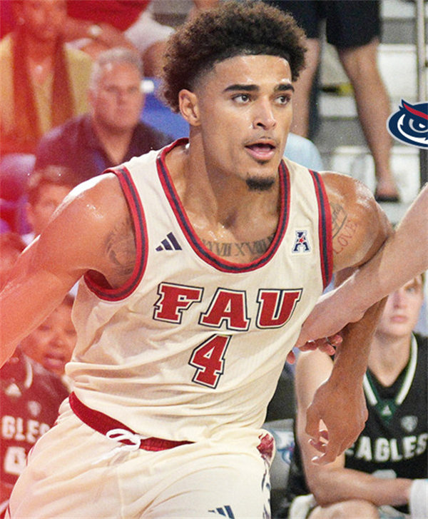  Mens Youth Florida Atlantic Owls Custom 2023-24 Cream College Basketball Game Jersey 