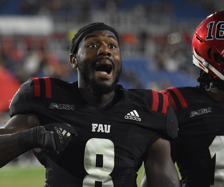  Mens Youth Florida Atlantic Owls Custom Adidas 2022  Charcoal  Football Game Jersey 