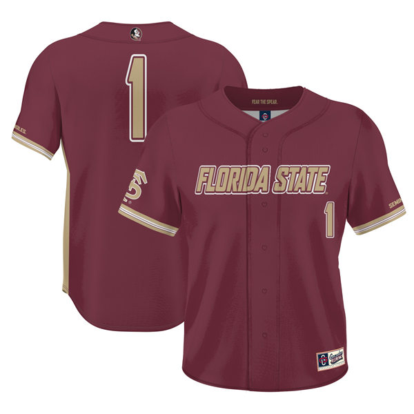  Mens Youth Florida State Seminoles Custom Nike 2023 Garne Baseball Limited Jersey 