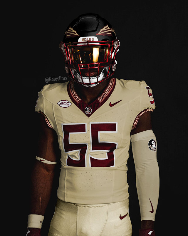  Mens Youth Florida State Seminoles Custom Nike 2023 Gold College Football Game Jersey 