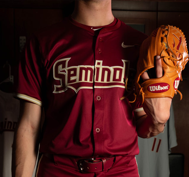  Mens Youth Florida State Seminoles Custom Nike 2024 Scarlet Baseball Game Jersey 