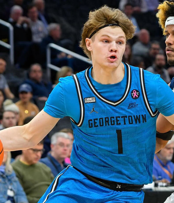  Mens Youth Georgetown Hoyas Custom 2024 Blue College Basketball Game Jersey 