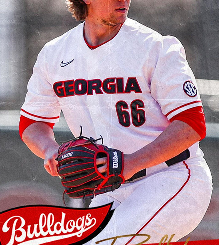  Mens Youth Georgia Bulldogs Custom Nike 2023 White Baseball Game Jersey 