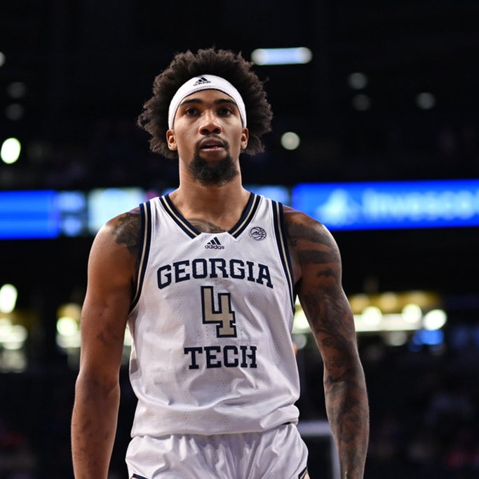  Mens Youth Georgia Tech Yellow Jackets Custom Adidas 2022-23 White Georgia Tech Basketball Game Jersey 