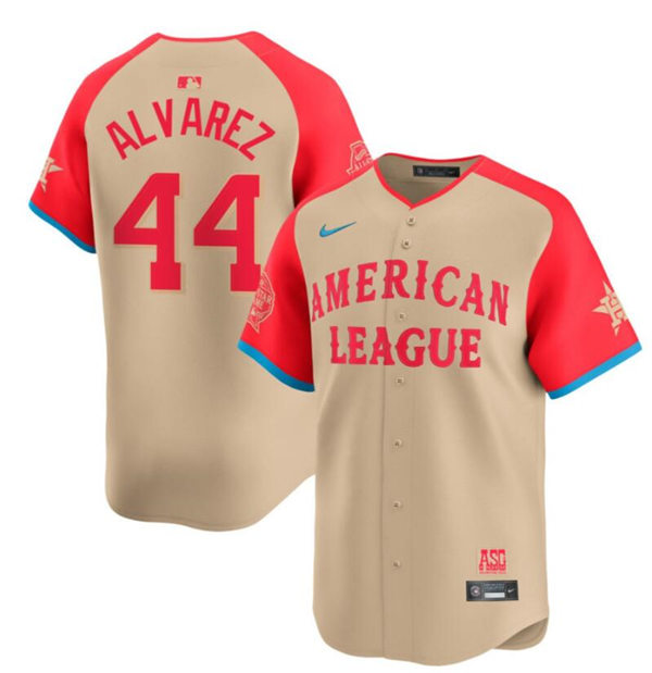  Mens Youth Houston Astros #44 Yordan Alvarez Nike 2024 MLB All-Star Game Limited Player Jersey - Cream 
