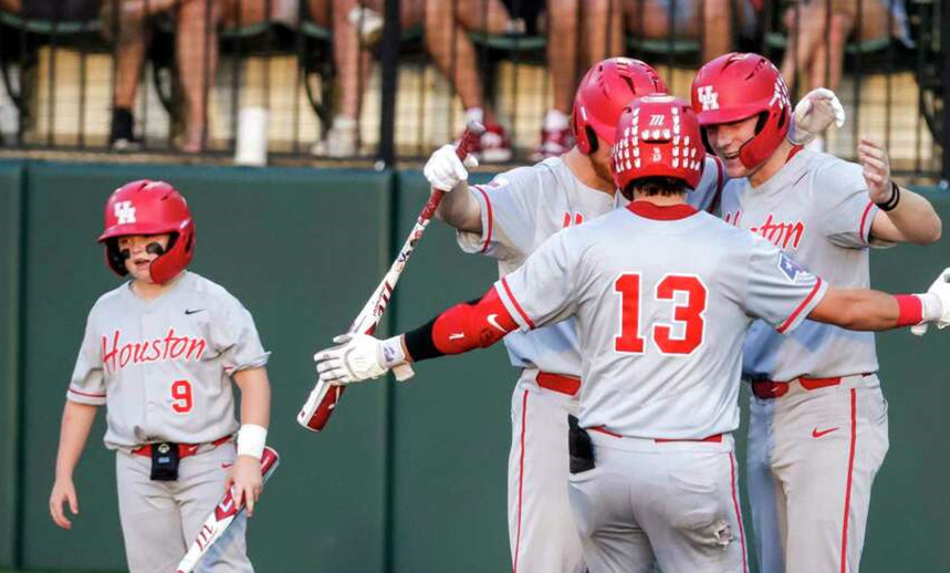  Mens Youth Houston Cougars Custom Gray Houston Baseball Game Jersey 
