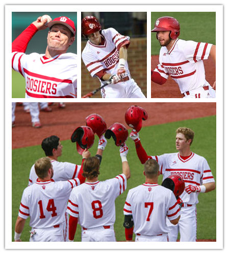  Mens Youth Indiana Hoosiers Custom 2017 adidas White Pullover Hoosiers College Baseball Jersey 