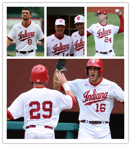  Mens Youth Indiana Hoosiers Custom 2021 adidas White Pullover College Baseball Game Jersey 