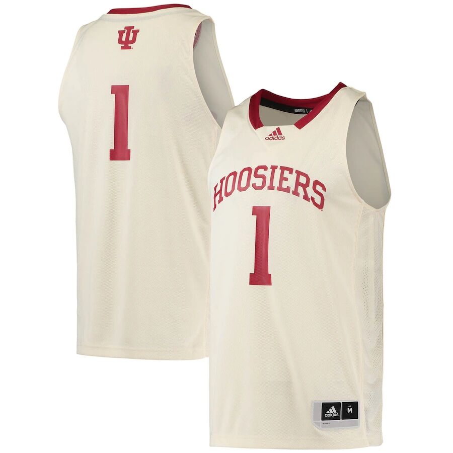  Mens Youth Indiana Hoosiers Custom 2022 Retro Cream Limited Basketball Jersey 
