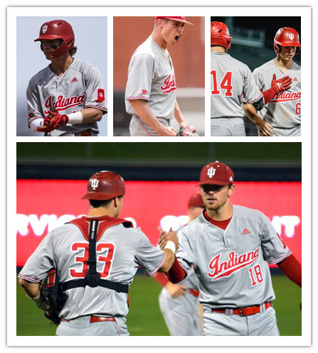  Mens Youth Indiana Hoosiers Custom adidas 2022 Grey two-Button Pullover College Baseball Game Jersey 