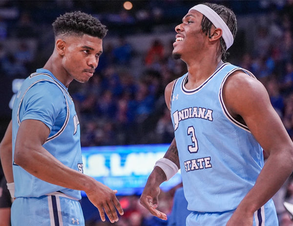  Mens Youth Indiana State Sycamores Custom 2024 Light Blue College Basketball Classic Jersey 