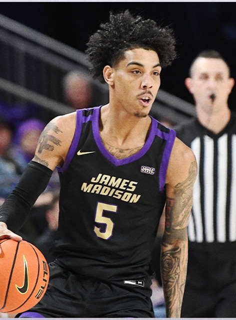  Mens Youth James Madison Dukes Custom 2024 Basketball Game Jersey Black 