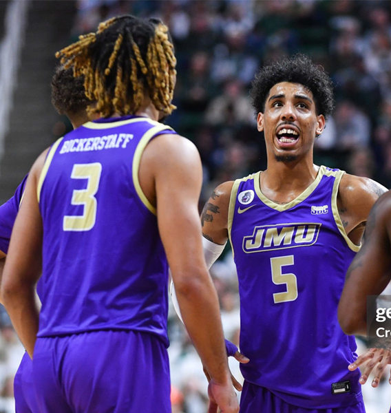  Mens Youth James Madison Dukes Custom 2024 Basketball Game Jersey Purple 