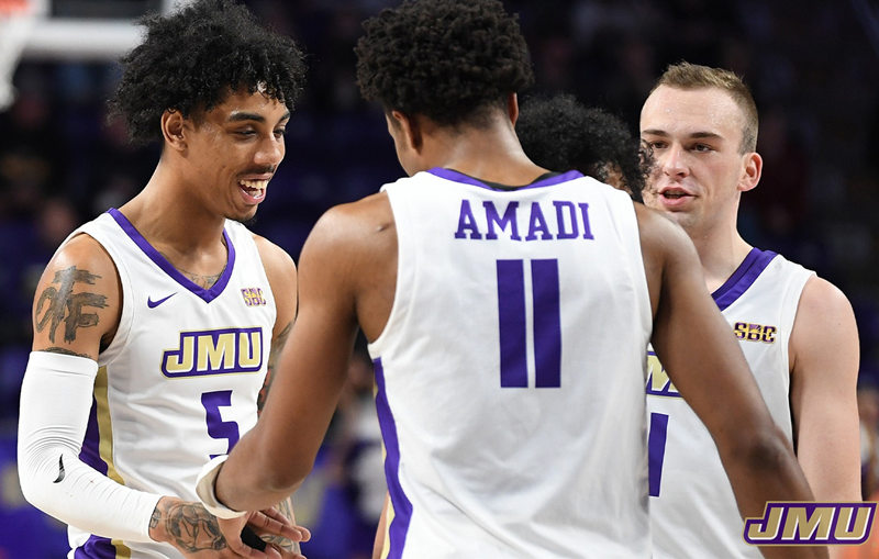  Mens Youth James Madison Dukes Custom 2024 Basketball Game Jersey White 