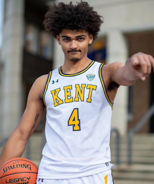  Mens Youth Kent State Golden Flashes Custom 2023 White Basketball Game Jersey 