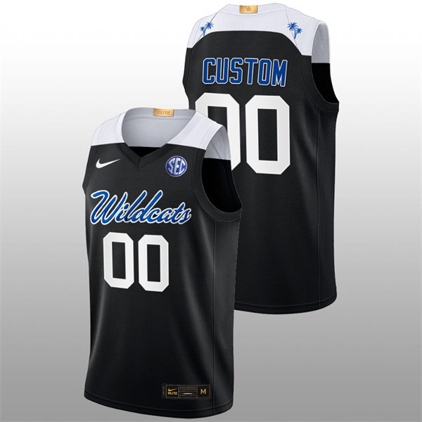  Mens Youth Kentucky Wildcats Custom 2022-23 College Basketball Bahamas Game Limted Jersey Black  