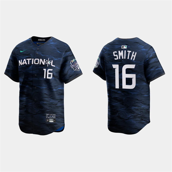  Mens Youth Los Angeles Dodgers #16 Will Smith National League 2023 MLB All-Star Game Limited Player Jersey Navy 