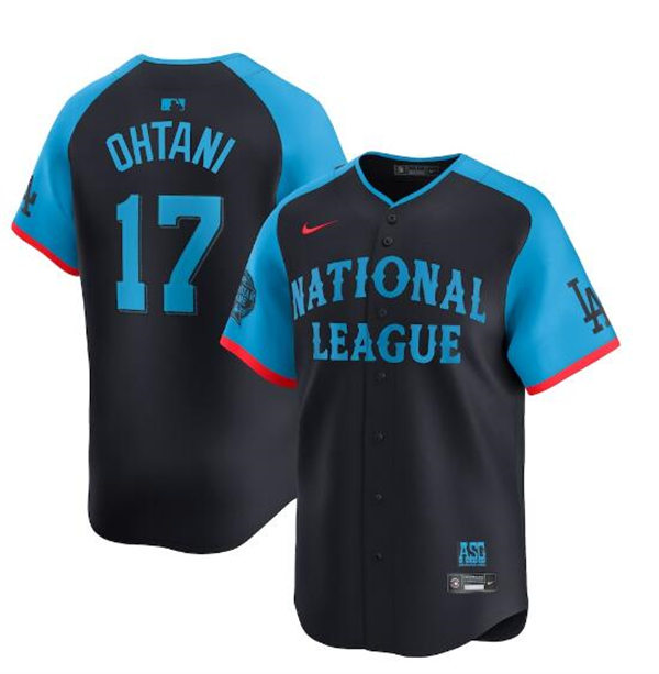  Mens Youth Los Angeles Dodgers #17 Shohei Ohtani National League Nike 2024 MLB All-Star Game Limited Jersey - Navy 