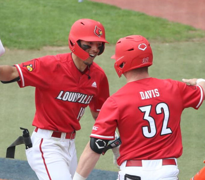  Mens Youth Louisville Cardinals Custom 2021 Red two-button Adidas College Baseball Jersey 