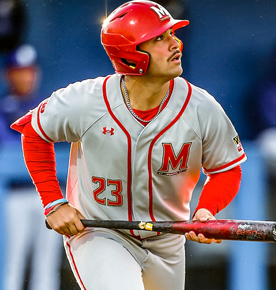  Mens Youth Maryland Terrapins Custom  Gray 2023 College Baseball Game Jersey 