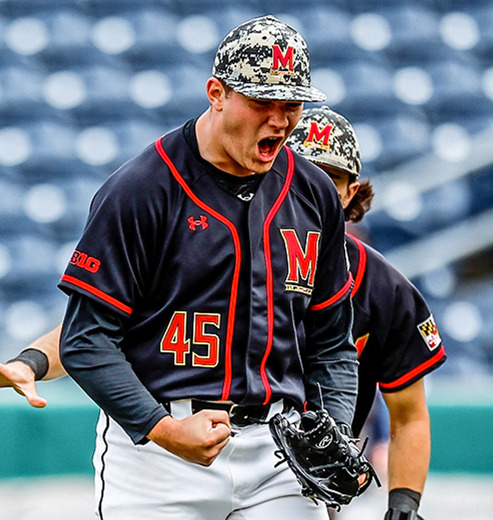  Mens Youth Maryland Terrapins Custom Black 2023 College Baseball Game Jersey 