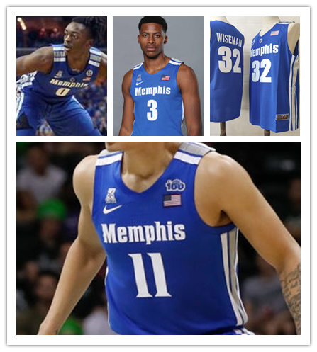  Mens Youth Memphis Tigers Custom Nike 2020 Blue Basketball Jersey 