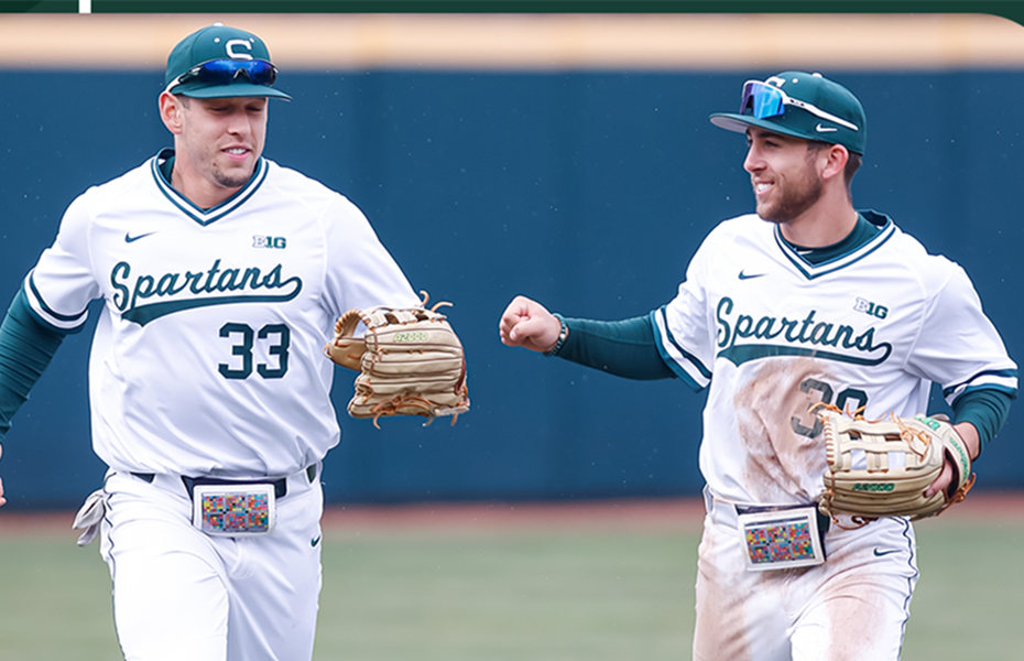  Mens Youth Michigan State Spartans Custom Nike 2022 White  Pullover Baseball Game Jersey 