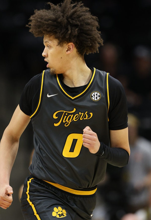  Mens Youth Missouri Tigers Custom 2024 Black Away Basketball Game Jersey 