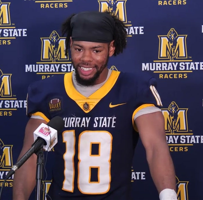  Mens Youth Murray State Racers Custom 2023 Navy Football Game Jersey 