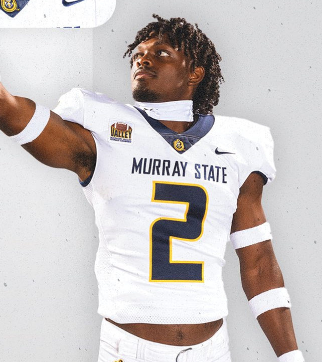  Mens Youth Murray State Racers Custom 2023 White Football Game Jersey 