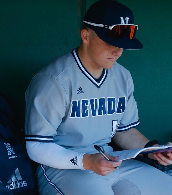 Mens Youth Nevada Wolf Pack Custom Adidas Gray Pullover Baseball Game Jersey 