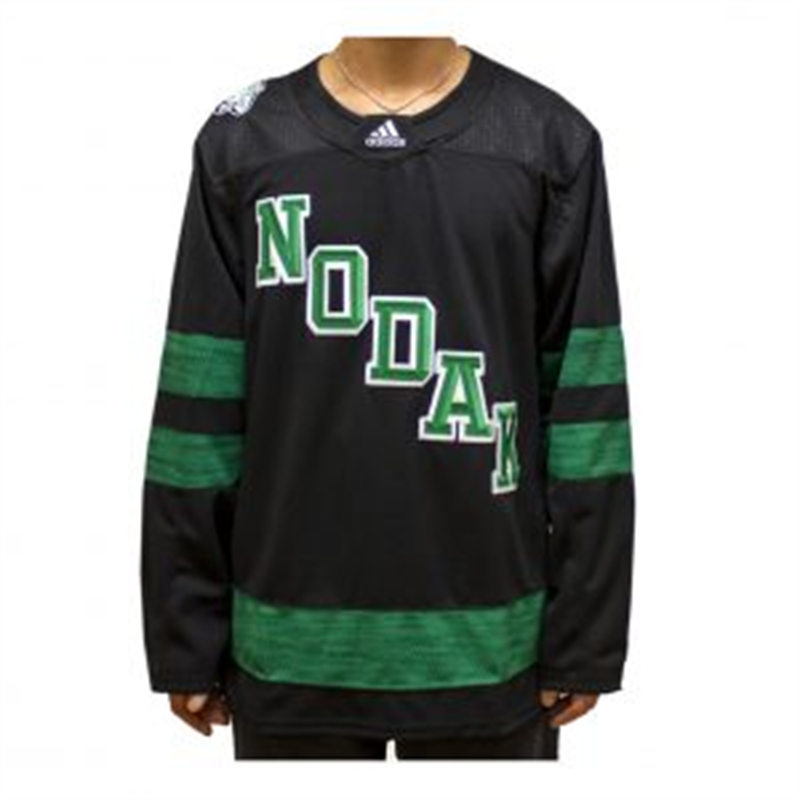  Mens Youth North Dakota Fighting Hawks Custom Black 2022 NODAK College Hockey Jersey 