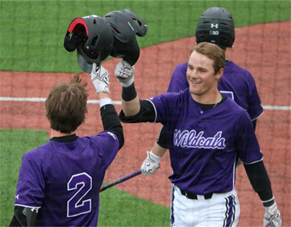  Mens Youth Northwestern Wildcats Custom 2021 Purple Pullover Wildcats Baseball Game Jersey 