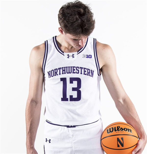  Mens Youth Northwestern Wildcats Custom 2023 White Basketball Game Jersey 